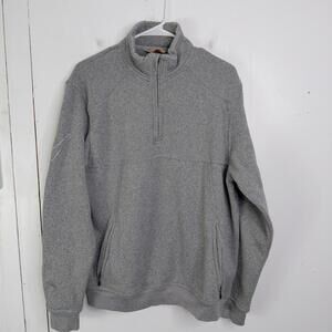 Callaway Sweater Mens Large C Tech Quarter Zip Pullover Gray Casual Golf